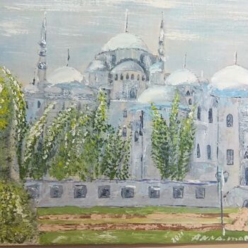 Картина под названием "Мечеть 2" - Anna.Mag, Подлинное произведение искусства, Масло