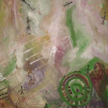 Pittura intitolato "abstract 023" da Lionel Denise, Opera d'arte originale
