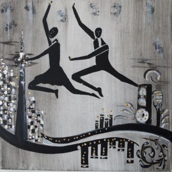 Painting titled "Dance it Up" by Artist Supreetha, Original Artwork, Acrylic