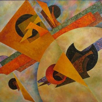 Peinture intitulée "Composition 195  Му…" par Dmitri Malenki, Œuvre d'art originale, Huile