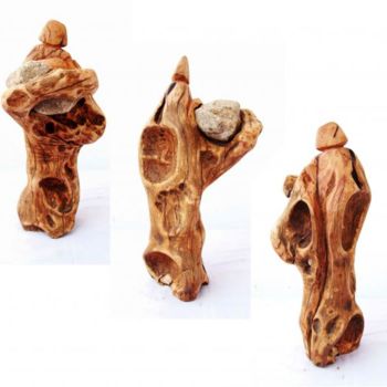 雕塑 标题为“The Sculptor” 由Suresh Pant, 原创艺术品, 木