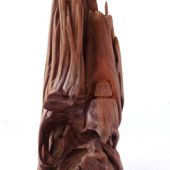 Scultura intitolato "Mountain's spirit" da Suresh Pant, Opera d'arte originale, Legno