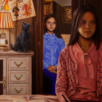 Peinture intitulée "Lili in the orphana…" par Andrey Surikov, Œuvre d'art originale, Huile