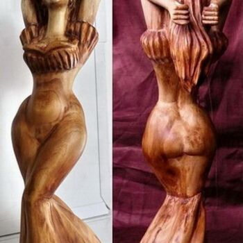 Sculpture titled "Фламенко-Латина" by Jean, Original Artwork, Wood