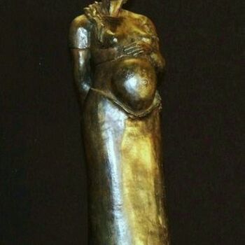 Sculpture titled "Etreinte" by Nathalie Sury, Original Artwork