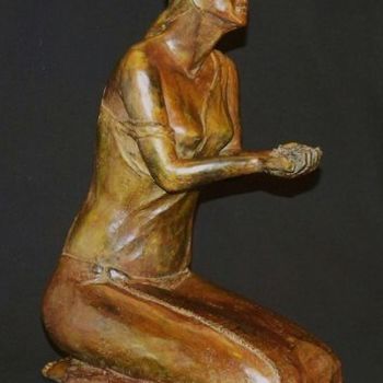 Sculpture titled "Offrande" by Nathalie Sury, Original Artwork