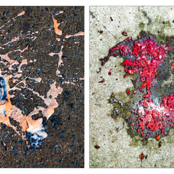 "Spills Diptych #04" başlıklı Fotoğraf Susan Bowen tarafından, Orijinal sanat, Dijital Fotoğrafçılık