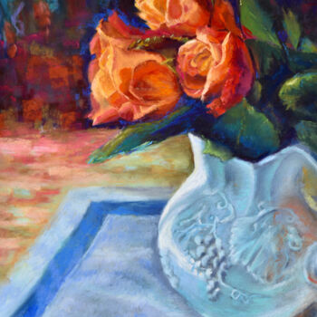 Painting titled "Serenity" by Susan Frances Johnson, Original Artwork, Pastel