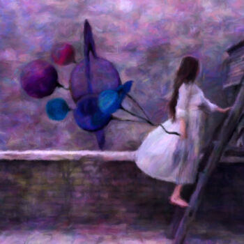 Digital Arts titled "Jupiter's Daughter" by Susan Maxwell Schmidt, Original Artwork, Digital Painting