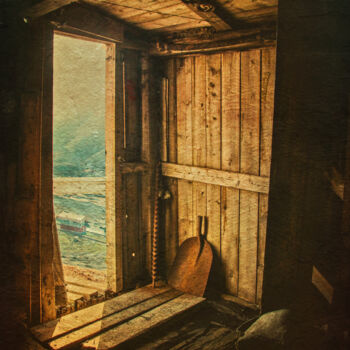 Artes digitais intitulada "Up in the Barn Loft" por Susan Maxwell Schmidt, Obras de arte originais, Foto Montagem
