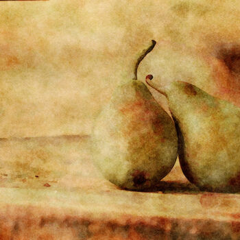 Digitale Kunst getiteld "Quite the Pear" door Susan Maxwell Schmidt, Origineel Kunstwerk, Digitaal Schilderwerk