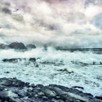 Arts numériques intitulée "Sea Tempest" par Susan Maxwell Schmidt, Œuvre d'art originale, Peinture numérique