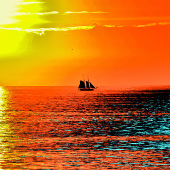 Φωτογραφία με τίτλο "Sail" από Susan Maxwell Schmidt, Αυθεντικά έργα τέχνης, Χειρισμένη φωτογραφία