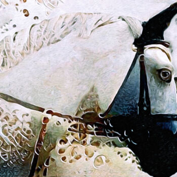 Arte digitale intitolato "Equus" da Susan Maxwell Schmidt, Opera d'arte originale, Pittura digitale