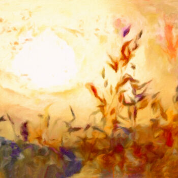 Digital Arts titled "Prairie Grass" by Susan Maxwell Schmidt, Original Artwork, Digital Painting