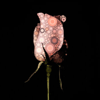 Grafika cyfrowa / sztuka generowana cyfrowo zatytułowany „Pink Champagne” autorstwa Susan Maxwell Schmidt, Oryginalna praca,…