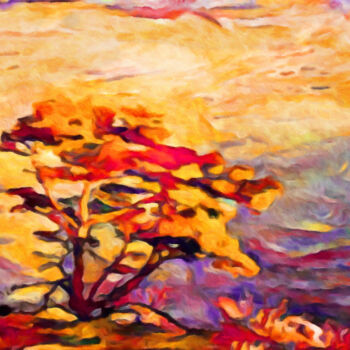 Digitale Kunst getiteld "Warm Colors of Autu…" door Susan Maxwell Schmidt, Origineel Kunstwerk, Digitaal Schilderwerk