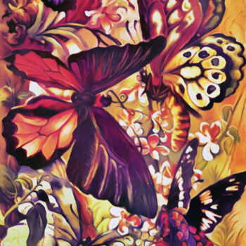 "Butterfly Garden" başlıklı Dijital Sanat Susan Maxwell Schmidt tarafından, Orijinal sanat, Dijital Resim