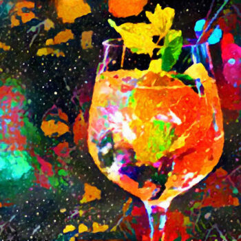 Arts numériques intitulée "Cocktail Hour" par Susan Maxwell Schmidt, Œuvre d'art originale, Peinture numérique