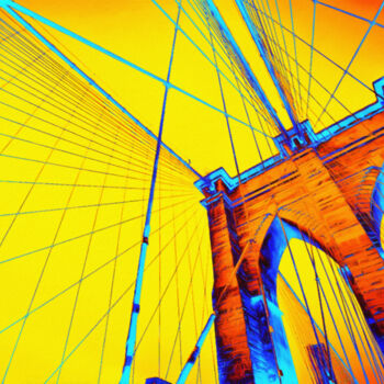 Digital Arts titled "Brooklyn POP!" by Susan Maxwell Schmidt, Original Artwork, Digital Painting