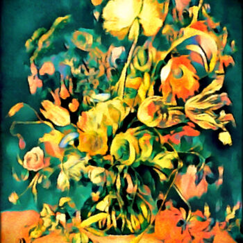 Digital Arts titled "Garden Bounty" by Susan Maxwell Schmidt, Original Artwork, Digital Painting