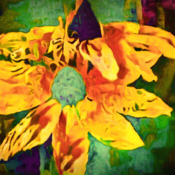Digital Arts titled "Dream Pop Coneflowe…" by Susan Maxwell Schmidt, Original Artwork, Digital Painting