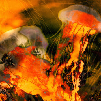 Digital Arts titled "A Sting Like Fire" by Susan Maxwell Schmidt, Original Artwork, Digital Painting