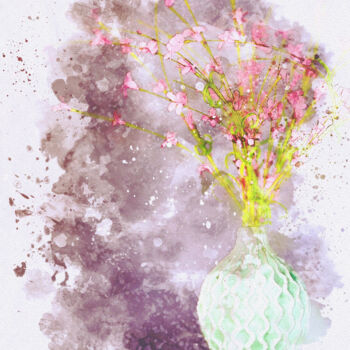 제목이 "Floral Still Life i…"인 디지털 아트 Susan Maxwell Schmidt로, 원작, 디지털 페인팅