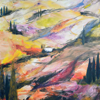 Painting titled "Just Autumn - Origi…" by Susan Monk, Original Artwork, Acrylic