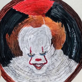 Painting titled "Pennywise" by Susana Evangelista, Original Artwork, Acrylic