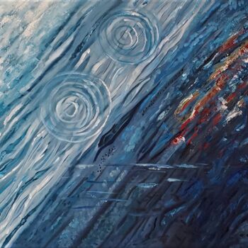 Pintura titulada "Universo azul" por Susana Pagano, Obra de arte original, Oleo Montado en Bastidor de camilla de madera