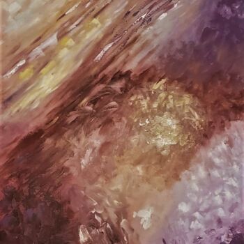 Painting titled "Universo ocre" by Susana Pagano, Original Artwork, Oil