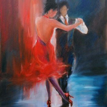 Painting titled "Tango" by Susana Zarate, Original Artwork, Oil