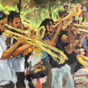 Painting titled "Dixieland" by Susan E Jones, Original Artwork, Acrylic