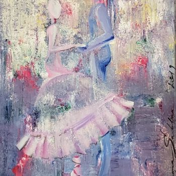 Painting titled ""Love dance"" by Susanna Sablina, Original Artwork, Acrylic