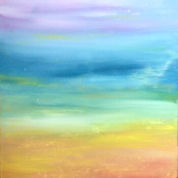 Painting titled "Harmony in the Flow…" by Susanna Schorr, Original Artwork, Acrylic Mounted on Wood Stretcher frame