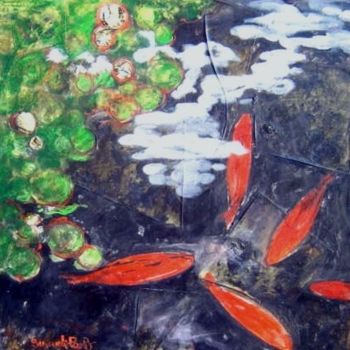 Peinture intitulée "pesci rossi" par Susanna De Paolis, Œuvre d'art originale