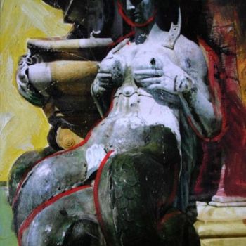 Schilderij getiteld "Bologna 6" door Susanna De Paolis, Origineel Kunstwerk