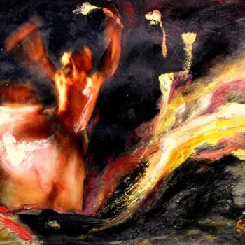 Pintura titulada "giovane ballerina 1" por Susanna De Paolis, Obra de arte original