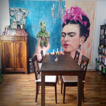Painting titled "Frida Kahlo" by Susanne Rottmann, Original Artwork, Acrylic