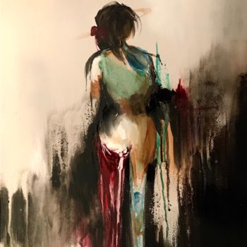 Peinture intitulée "Douleur" par Soha, Œuvre d'art originale, Acrylique