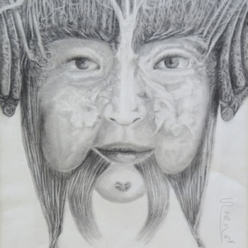 Tekening getiteld "Artesis" door Sushma Legendre Mcintosh, Origineel Kunstwerk, Potlood