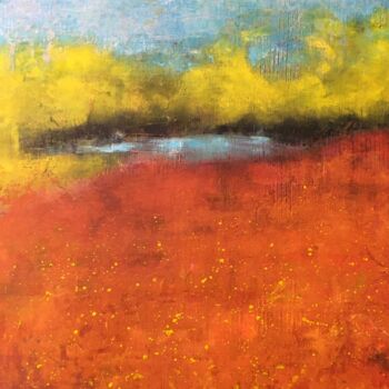 Malerei mit dem Titel "Whispers of Joy" von Sushma Legendre Mcintosh, Original-Kunstwerk, Öl