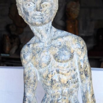 Scultura intitolato "Homem" da Susoescultordapedra, Opera d'arte originale, Pietra