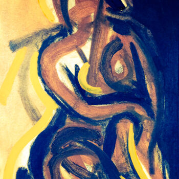 Pintura titulada "Women 28" por Sutar, Obra de arte original, Oleo Montado en Bastidor de camilla de madera
