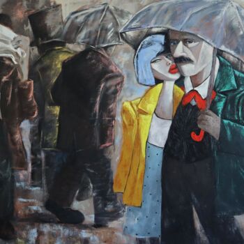 Pintura intitulada "Green eyes" por Ta Byrne, Obras de arte originais, Óleo