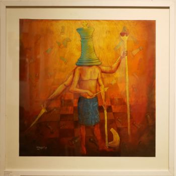 Painting titled "The Power" by Subhankar Bhadra, Original Artwork, Acrylic