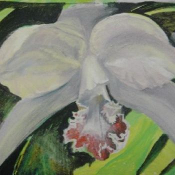 Painting titled "Orchid." by Alexandra Suvorova, Original Artwork