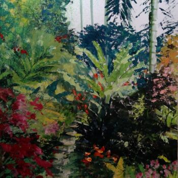 Malarstwo zatytułowany „Hunters Gardens, Ba…” autorstwa Suzanne B Gibbs, Oryginalna praca, Olej