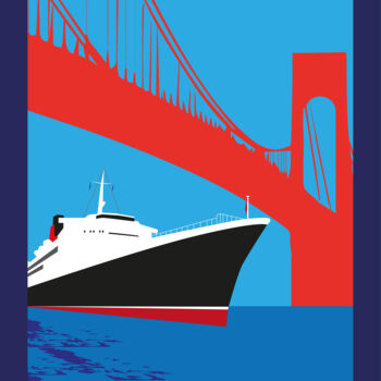 Arte digitale intitolato "SAN FRANCISCO" da Suzanne Bolze, Opera d'arte originale, Lavoro digitale 2D